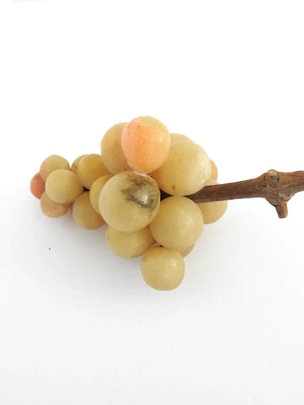 Vintage Italian Alabaster Grape Cluster Centerpiece Mid-Century Decor